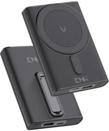 Зовнішній портативний акумулятор KingPower WPG-108 Magnetic 10000mah Black 22.5W