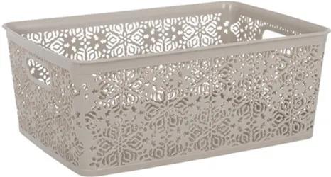 Кошик для зберігання Violet House 0504 №4 Ажур Cappuccino б/кр. 14 л