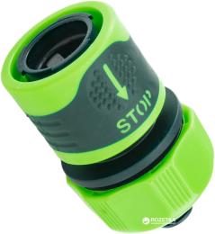 Конектор для шлангу VERTO Стоп 15G731 двокомпонентний 1/2-5/8