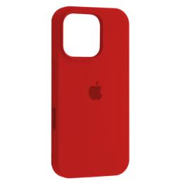 Чохол-накладка Infinity Silicone Case Full for iPhone 16 Pro (sc) Red
