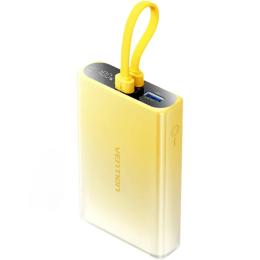 Зовнішній портативний акумулятор Vention FHZ 10000mAh Yellow 22,5W (FHZY0)
