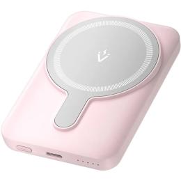 Зовнішній портативний акумулятор Vention Magnetic Wireless 5000mAh Pink 20W (FHSP0)
