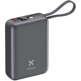 Зовнішній портативний акумулятор Vinga VPBB2045C 20000mAh Gray 45W