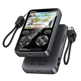 Зовнішній портативний акумулятор Hoco Q47 Shine PD20W + Game Console 10000 mAh Metal Gray