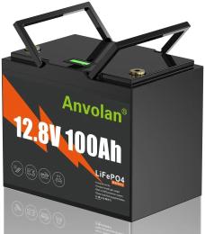 Акумулятор для ДБЖ ANVOLAN 12V 100A LCD-XP-LFP12100C