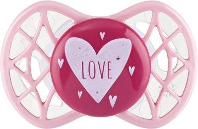 Пустушка Nuvita Air55 Cool NV7065 Pink-Peach силіконова, симетрична, від 0 місяців