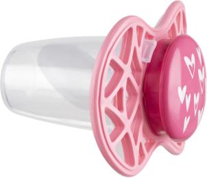 Пустушка Nuvita Air55 Cool NV7084 Pink силіконова, ортодонтична, від 6 місяців