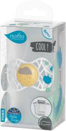 Пустушка Nuvita Air55 Cool NV7085 Gray Yellow силіконова, від 6 місяців