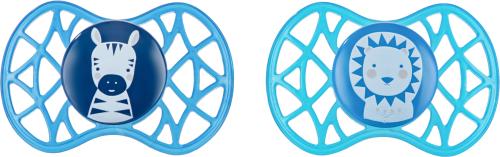 Пустушка Nuvita Air55 Explorer NV7087 Turquoise Blue силіконова, від 6 місяців, 2 шт.