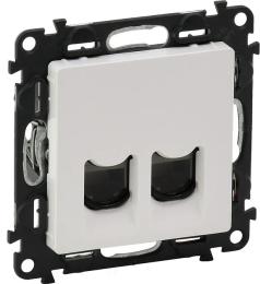 Розетка Legrand Valena Life 753441 White компютерна, RJ45 категорія 5е UTP 2 виходи