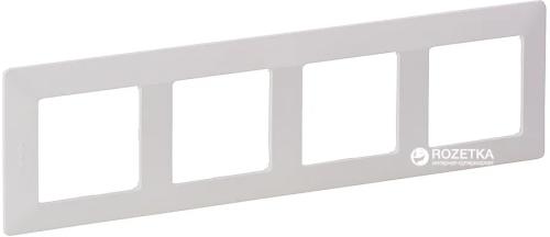 Рамка для вимикачів Legrand Valena Life 754004 White 4 поста