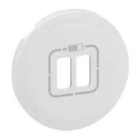Лицьова панель Legrand 068256 White зарядний пристрій 2 х USB 1500 мА, Кат. № 0 674 62