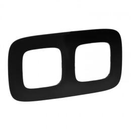 Рамка для вимикачів Legrand Valena ALLURE 754402 Black 2 поста