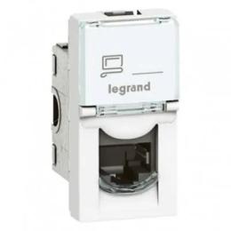 Розетка Legrand MOSAIC 76551 компютерна, RJ45 UTP кат.5E LCS, 1 модуль