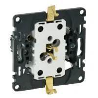 Розетка Legrand Valena INMATIC 753031 подвійна, силова Schuko 16А 250В зі шторками, автоматичні клеми