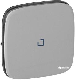 Клавіша для вимикача Legrand Valena Allure 755087 Aluminium з підсвіткою/індикацією