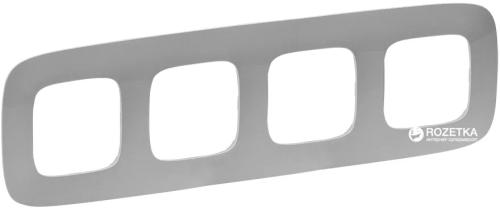 Рамка для вимикачів Legrand Valena Allure 754394 Aluminium 6 поста