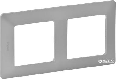 Рамка для вимикачів Legrand Valena Life 754132 Aluminium 2 поста