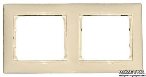 Рамка для вимикачів Legrand Valena 774452 Cream подвійна, горизонтальна