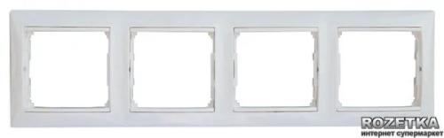 Рамка для вимикачів Legrand Valena 774454 White 4 поста, горизонтальна