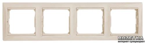 Рамка для вимикачів Legrand Valena 774454 Cream 4 поста, горизонтальна