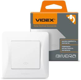 Вимикач Videx Binera VF-BNSW1-W White 1-клавішний