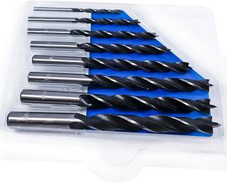 Набір свердел S&amp;R Meister для дерева 3, 4, 5, 6, 7, 8, 9, 10 мм 8 шт. (216802008)