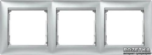 Рамка для вимикачів Legrand Valena 770153 Aluminium 3 поста