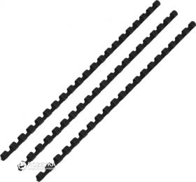 Пружини для брошурування DA 1220201100606 Black пластикові, d 10 мм 100 шт