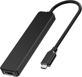 USB-хаб Choetech HUB-M80-BK 5-in-1 Black