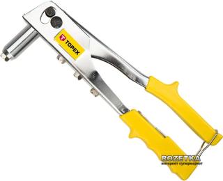 Заклепочник TOPEX 43E707 для алюмінієвих заклепок 2.4, 3.2, 4.0, 4.8 мм