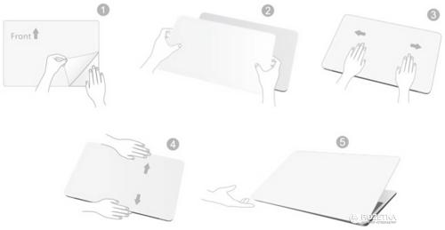 Захисна плівка для ноутбука JCPAL MacBook 12 JCP2144 Silver 3 in 1 set