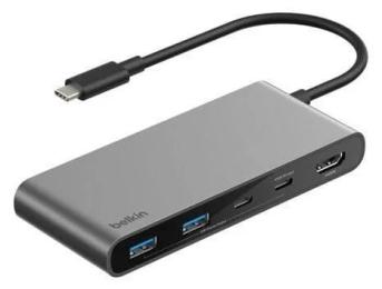 USB-хаб Belkin 7in1 Multiport Dock(AVC023HQSGY) Space Gray