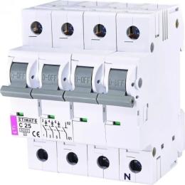 Автоматичний вимикач ETI ETIMAT 2146518 6 3p+N C 25А (6 kA)