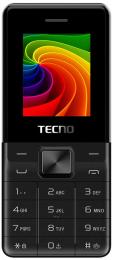 Кнопковий телефон Tecno T301 Black Dual SIM (Уцінений)