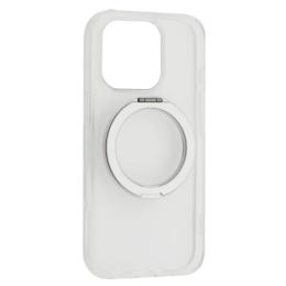 Чохол-накладка Rock Crystal Rotating with Magnetic (Foldable Bracket) for iPhone 16 Pro Max Transparent