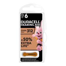 Батарейка Duracell HA 312 6 шт