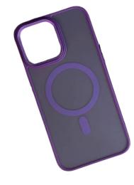 Чохол-накладка Infinity MagSafe Corrugated Cover для iPhone 13 Pro Violet