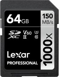 Карта памяті Lexar Professional 1000x 64GB (SD64GCE1000AMZN)