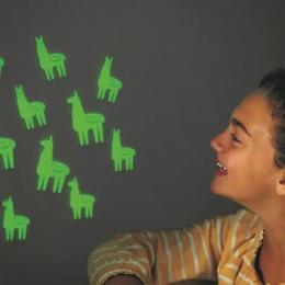 Набір наклейок 4M 00-05941 Лами блискучі