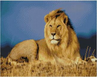 Алмазна мозаїка STRATEG 40х50 см FA10001 Цар звірів