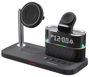 Бездротовий зарядний пристрій Infinity C09 5IN1 (iPhone, iWatch, AirPods) 23W FAST ORIGINAL Black