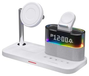 Бездротовий зарядний пристрій Infinity C09 5IN1 (iPhone, iWatch, AirPods) 23W FAST ORIGINAL White