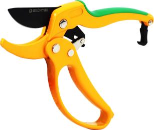 Секатор Gruntek Uhu 295104205_UHU з коваделком, з храповим механізмом