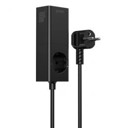 Мережевий зарядний пристрій для телефона WIWU GaN Power Strap/EU Wi-S004 Black 100W