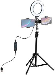 Кільцева лампа Puluz PKT3036 6.2 + штатив 1.1 м