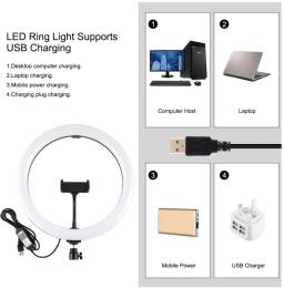 Кільцева лампа Puluz PKT3068B 11.8 + штатив 1.1 м