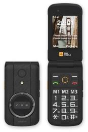 Кнопковий телефон AGM M8 Security + Flip Black