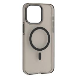 Чохол-накладка Infinity Silver Shield Magsafe for iPhone 16 Pro Transparent Black