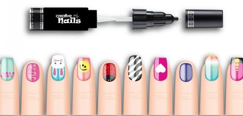 Набір лаків Malinos Creative Nails MA-303003 (малиновий + синій)